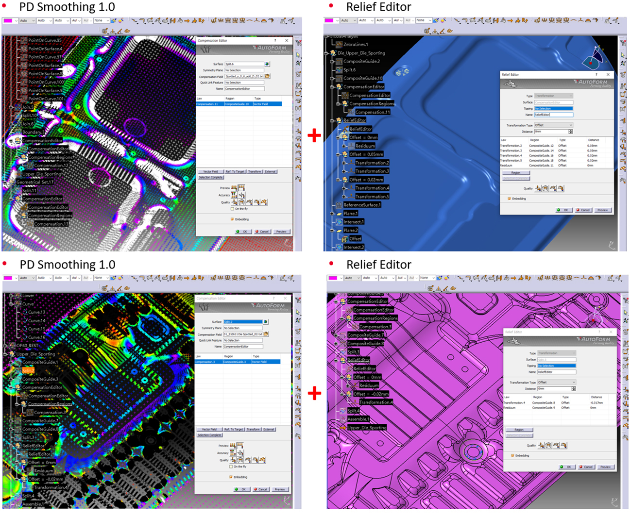 AutoForm Forming R10で搭載された機能を活用したイエン社の工数削減事例: 「ダイスポッティング」 - JapanForming